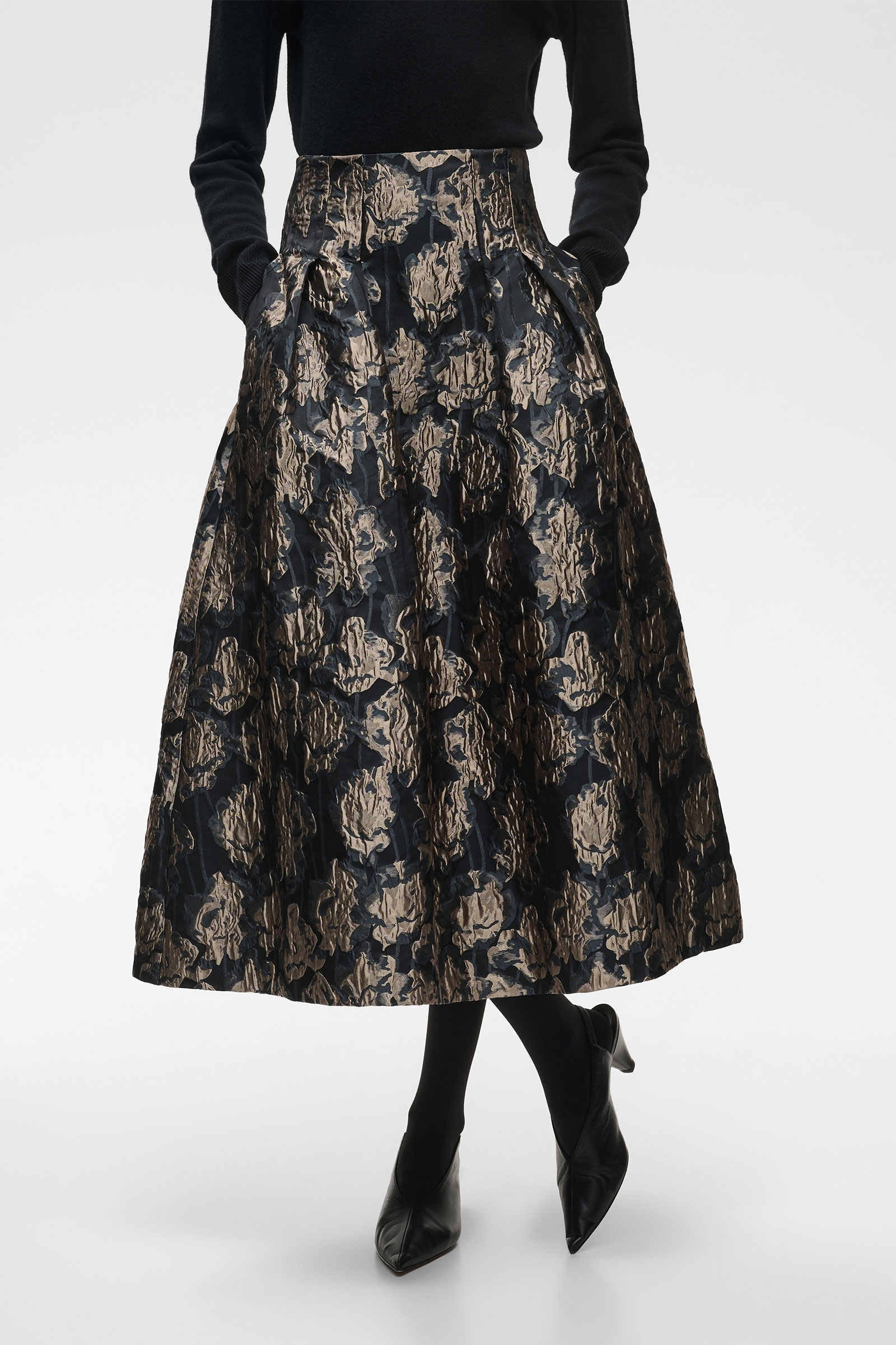 YancieIW Skirt, Flower Jacquard - Bilde 2