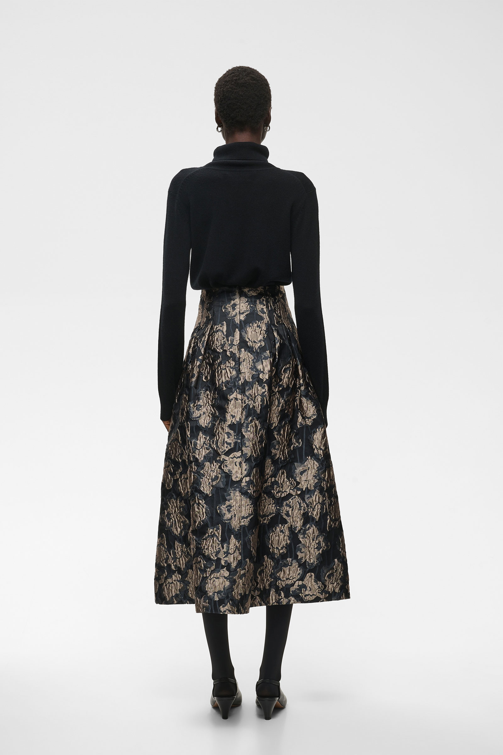 YancieIW Skirt, Flower Jacquard - Bilde 3