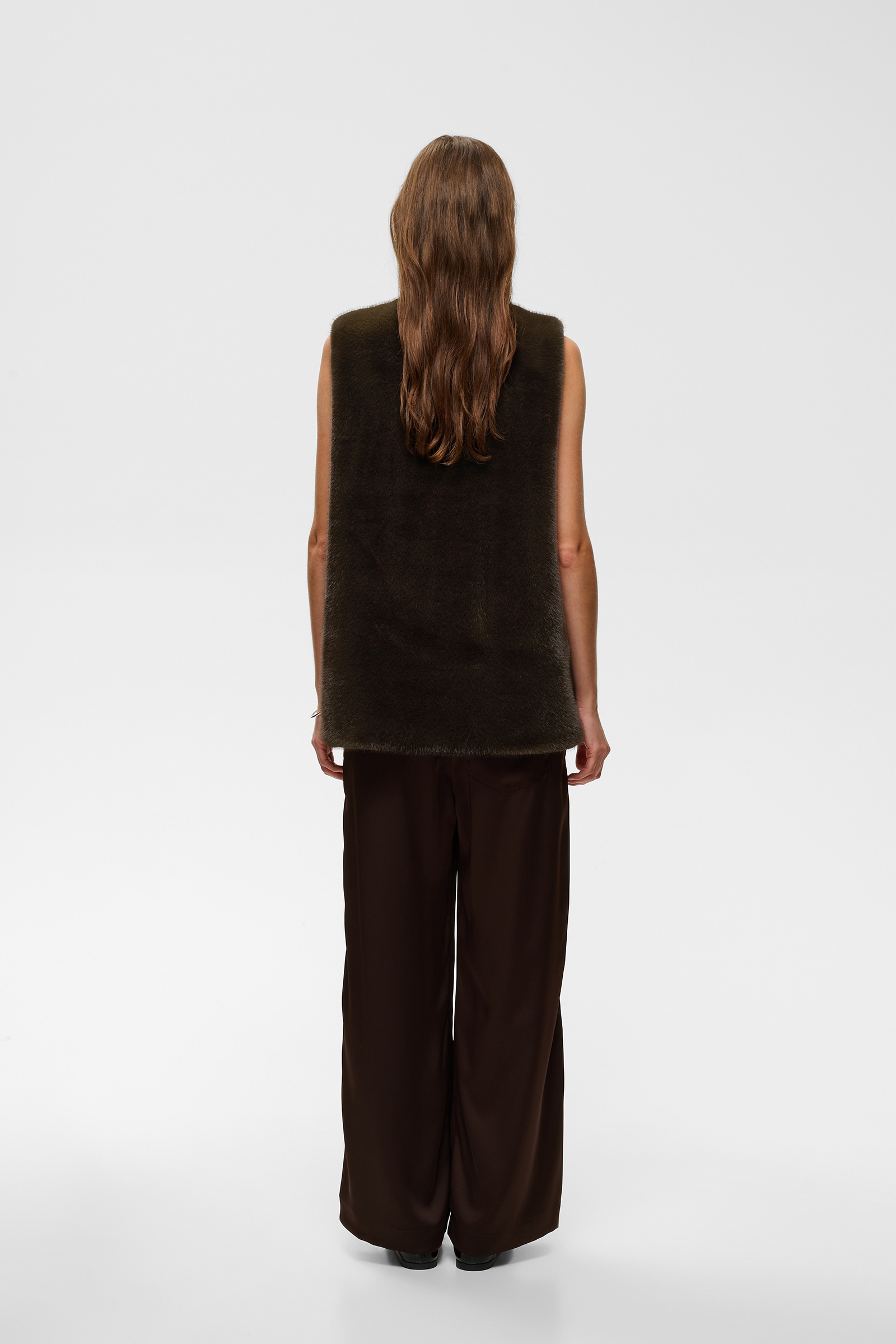 YasminahIW Waistcoat, Chocolate Brown - Bilde 3