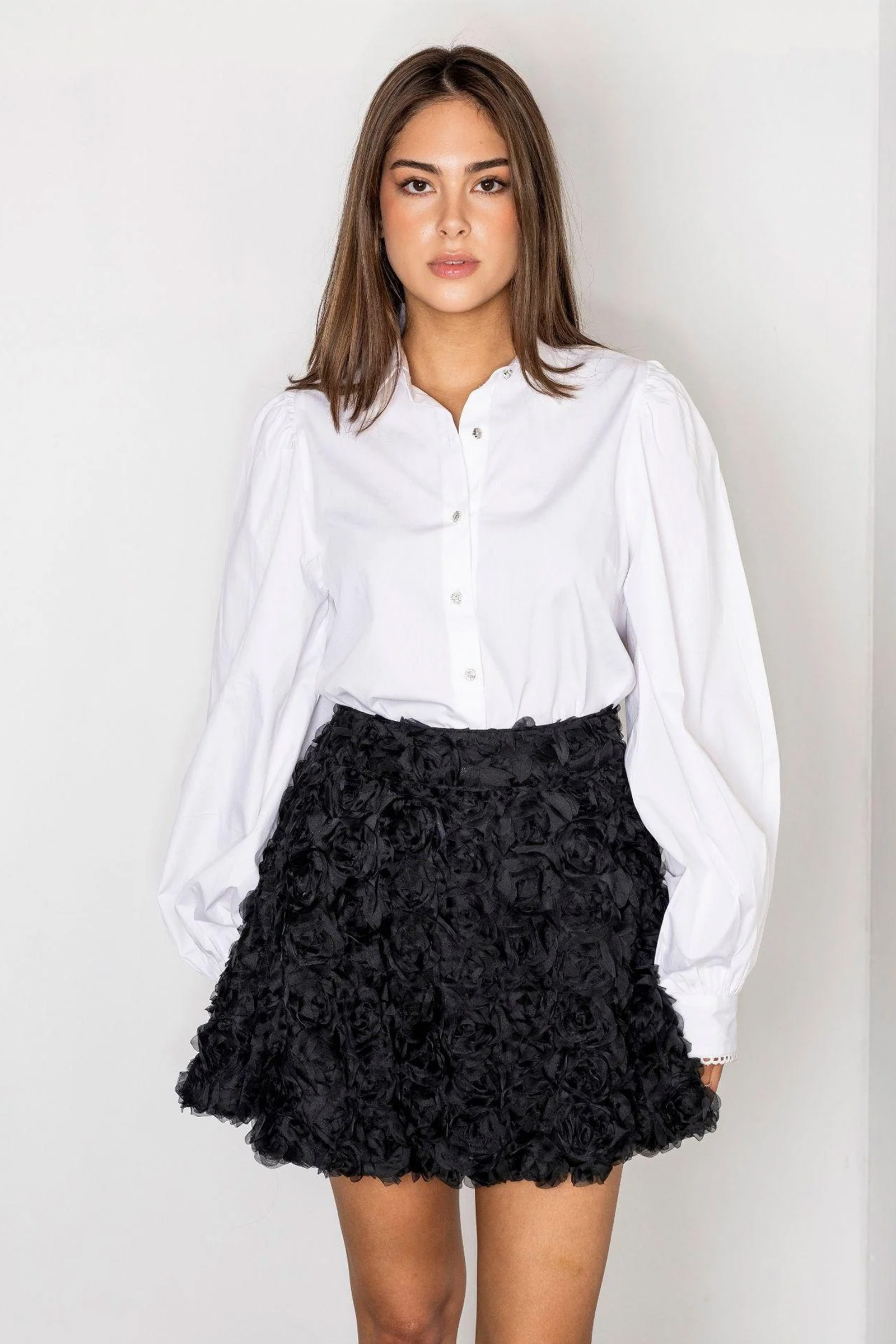 Anaya Blouse, Sugar White Poplin - Bilde 5