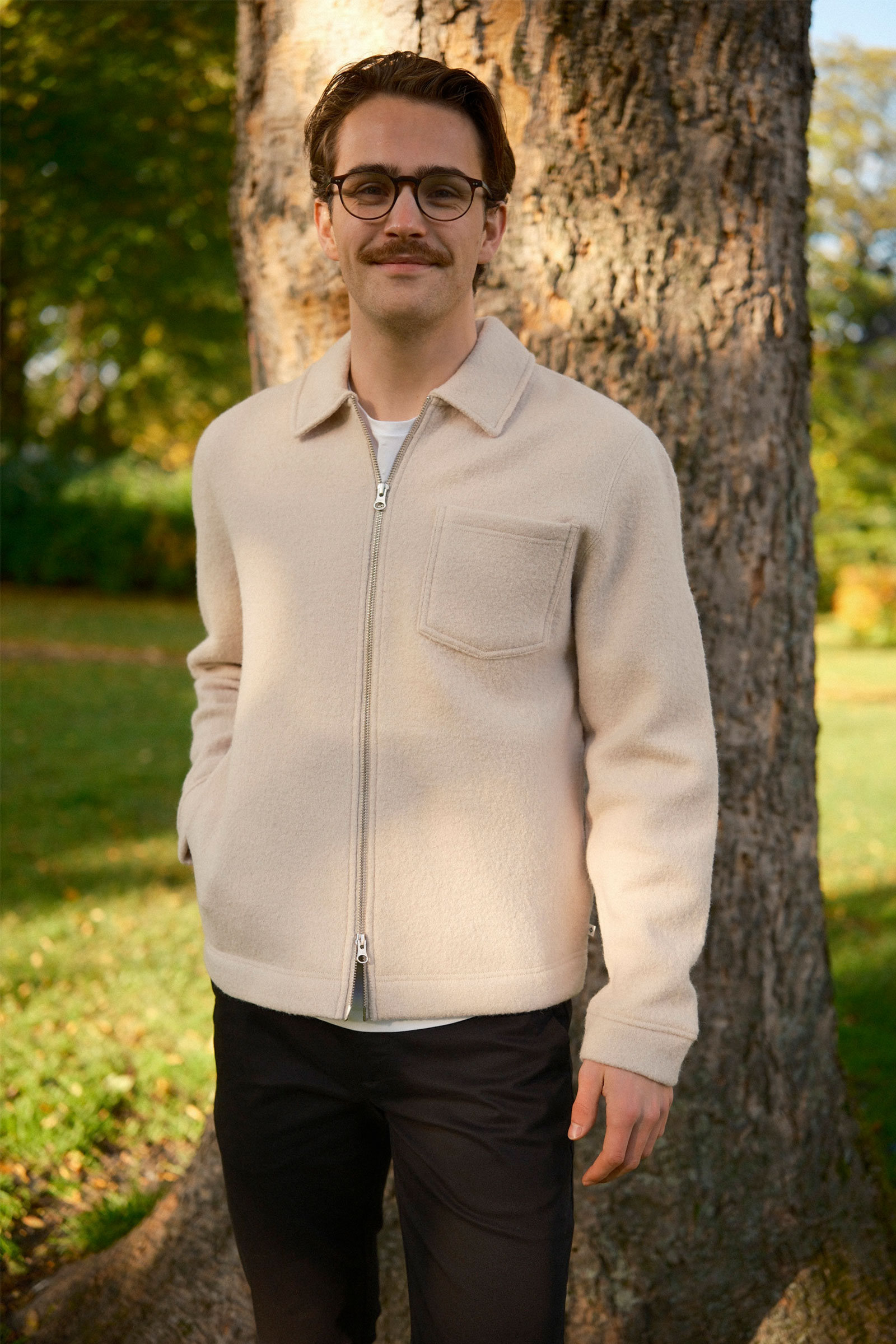 Hannes Full Zip 14612, Oatmeal - Bilde 3