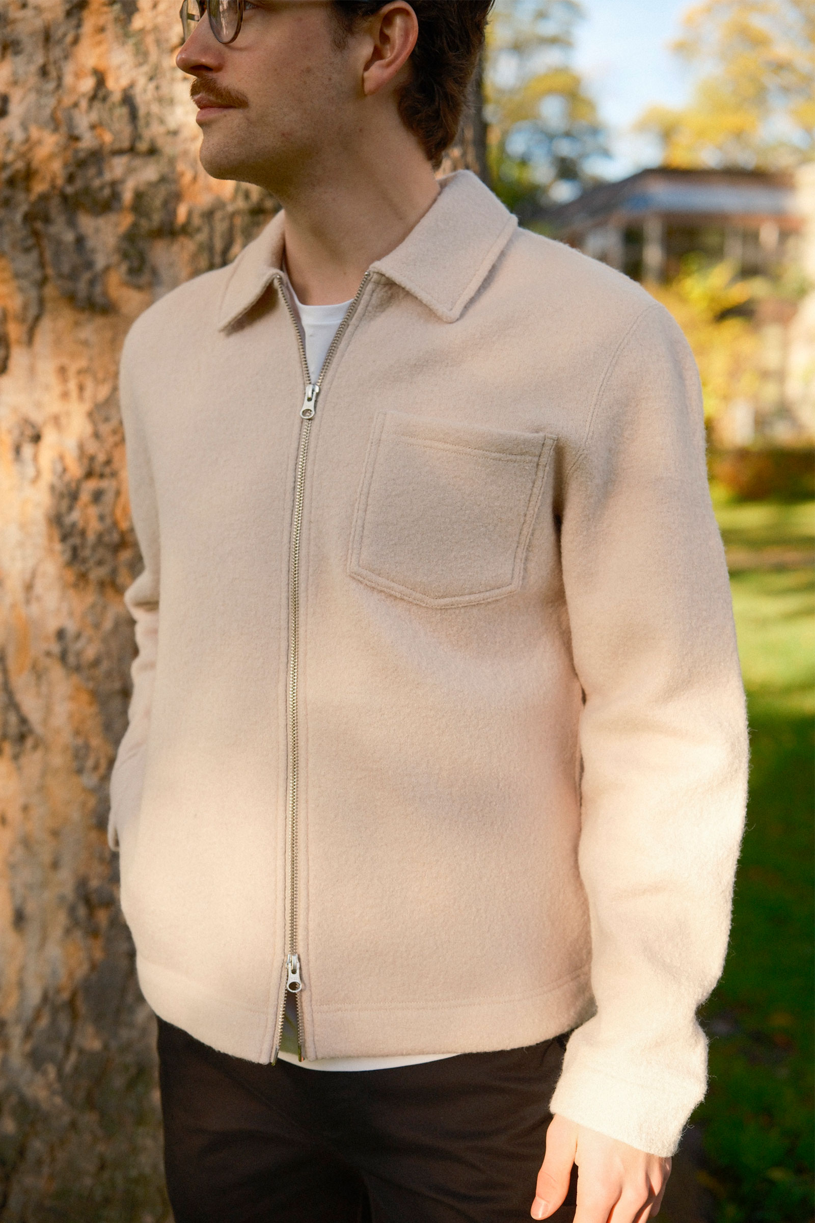 Hannes Full Zip 14612, Oatmeal - Bilde 4