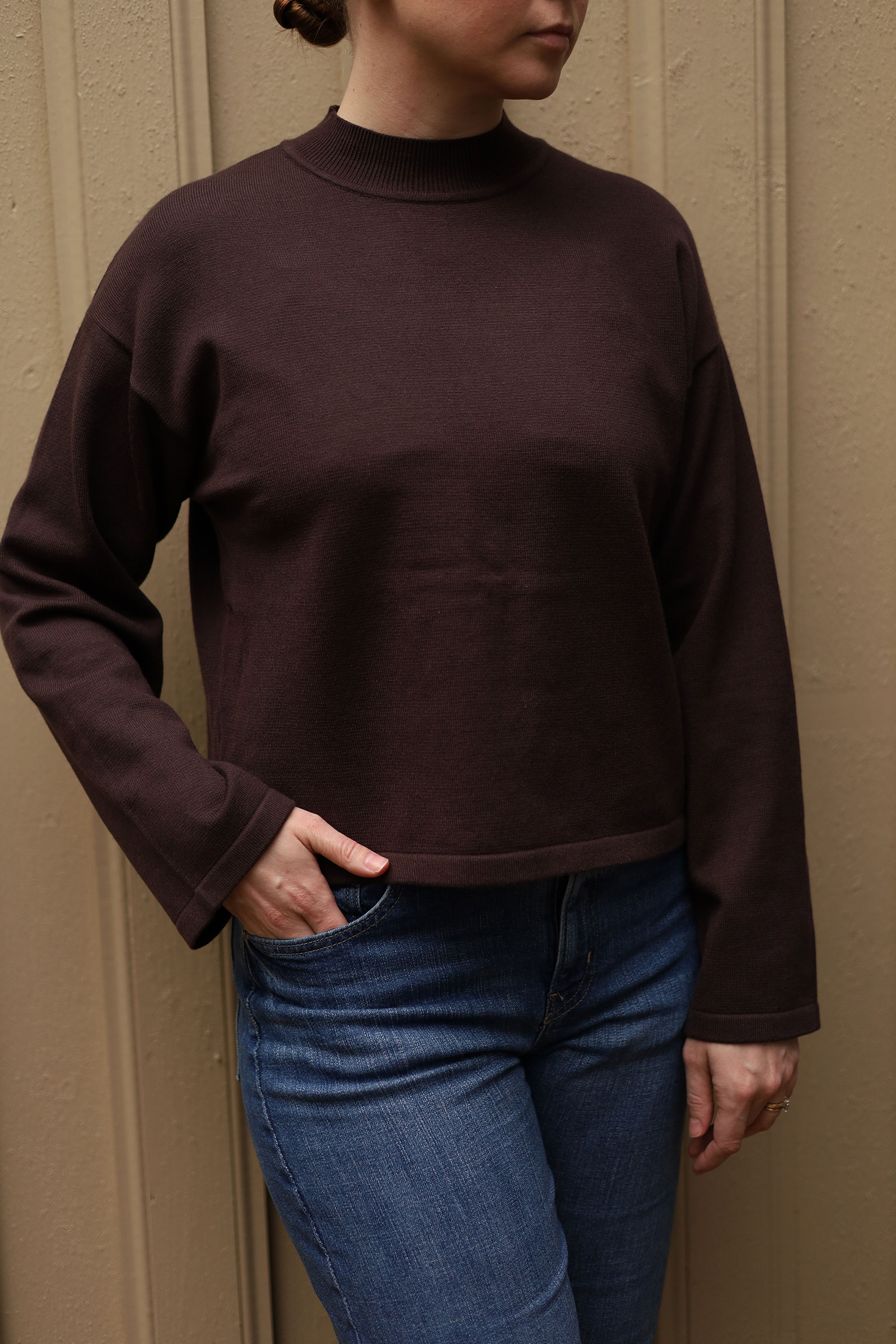 Ina Sweater, Mørk Brun - Bilde 2