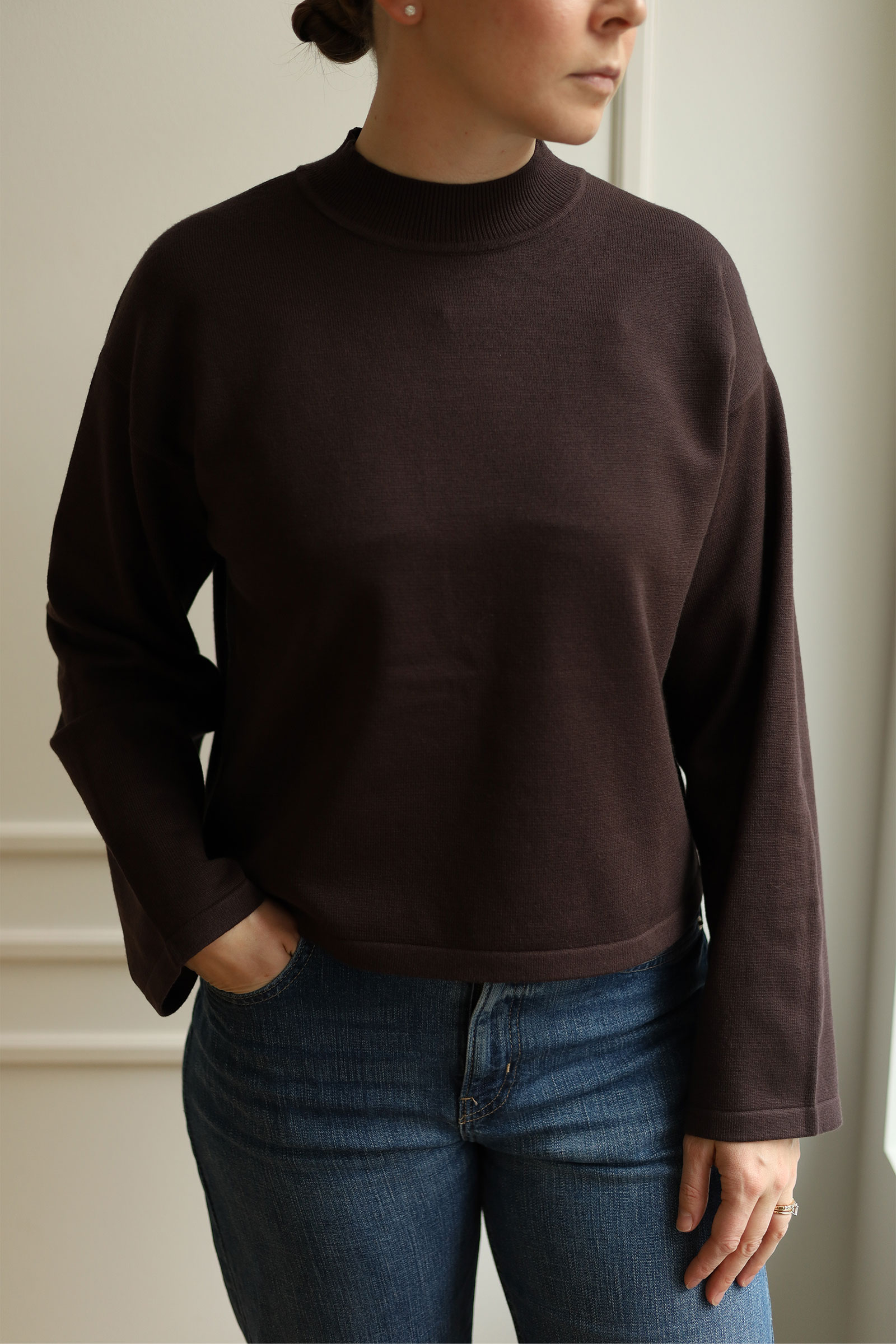 Ina Sweater, Mørk Brun