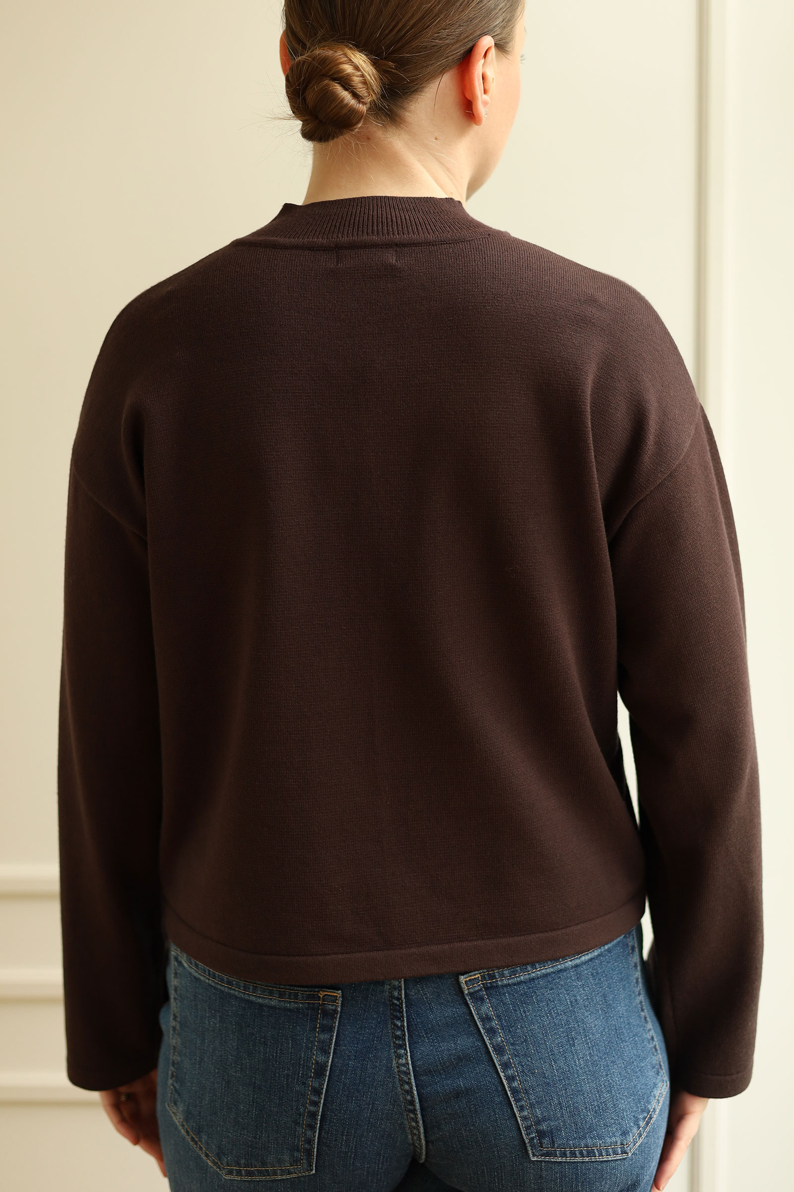 Ina Sweater, Mørk Brun - Bilde 4