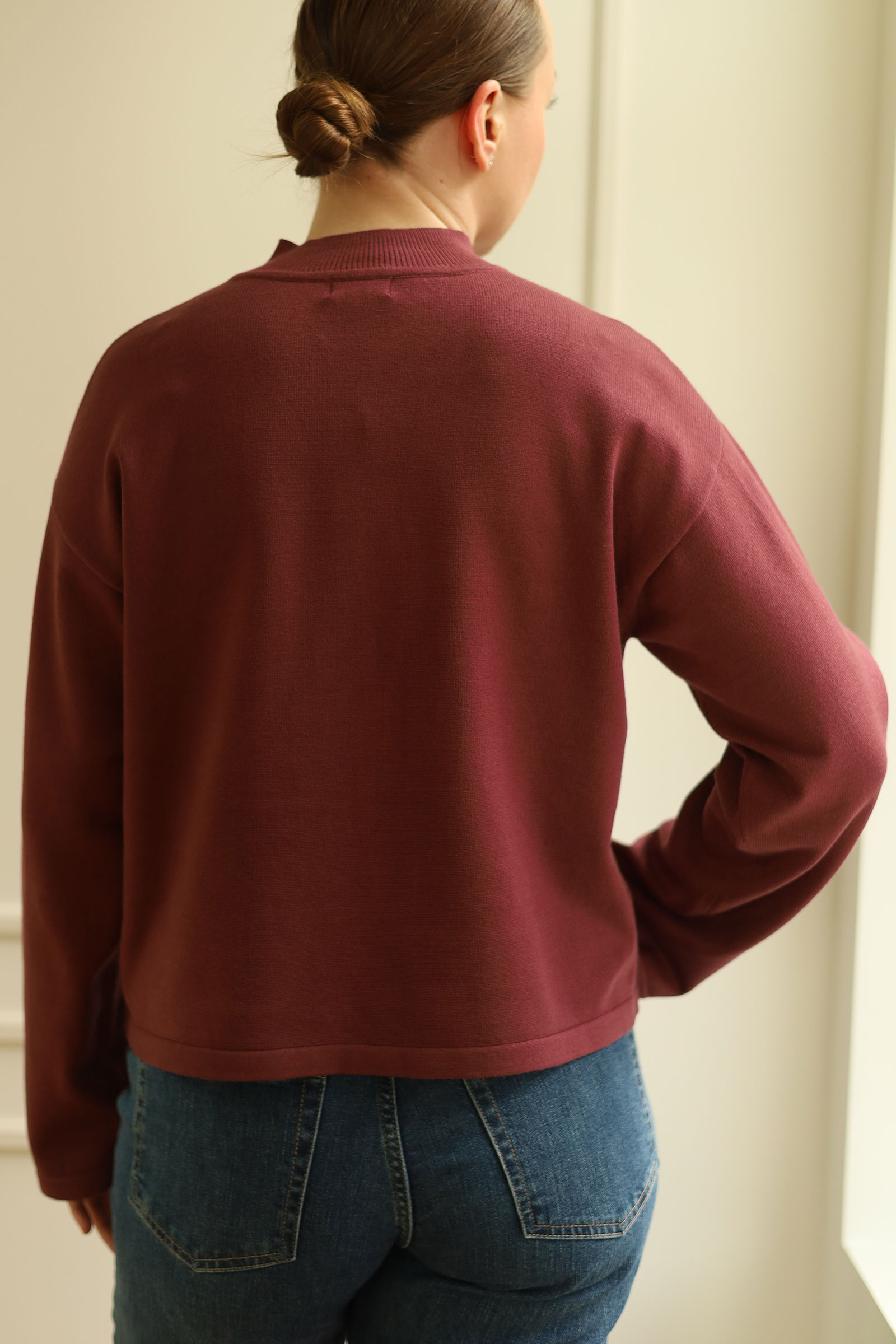 Ina Sweater, Mørk Rød - Bilde 3