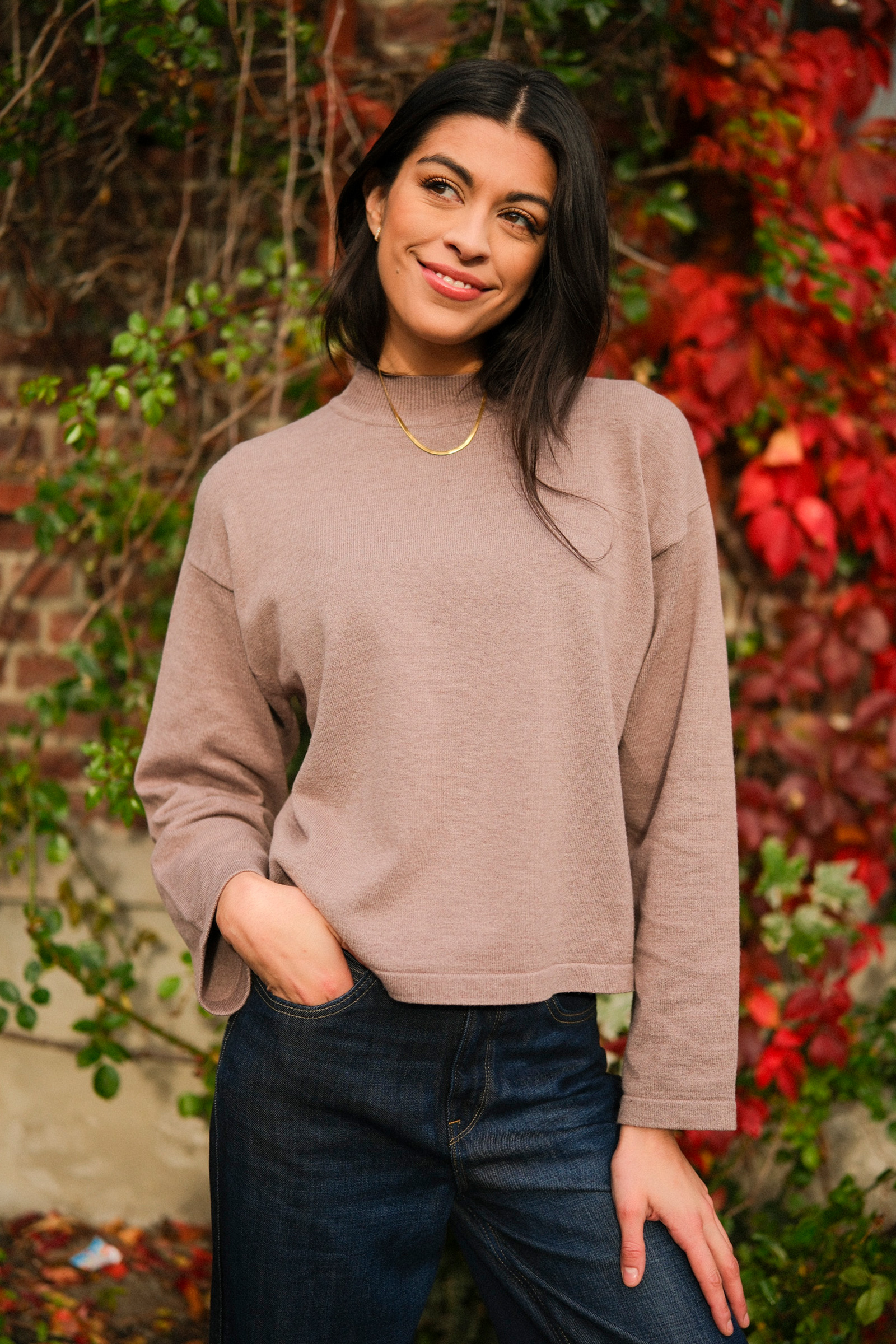 Ina Sweater, Brun