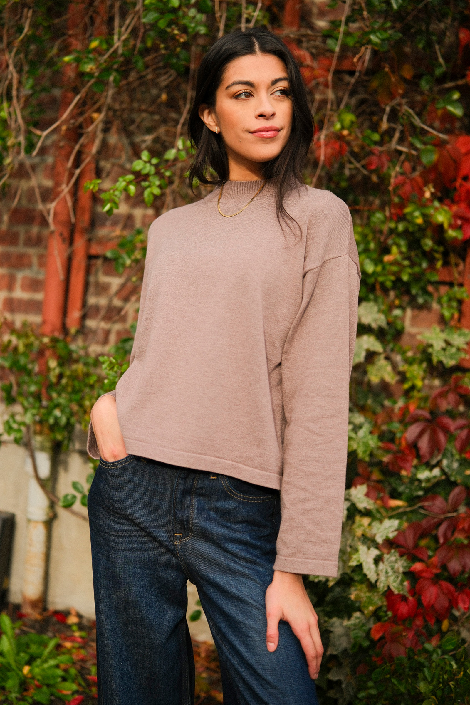 Ina Sweater, Brun - Bilde 5