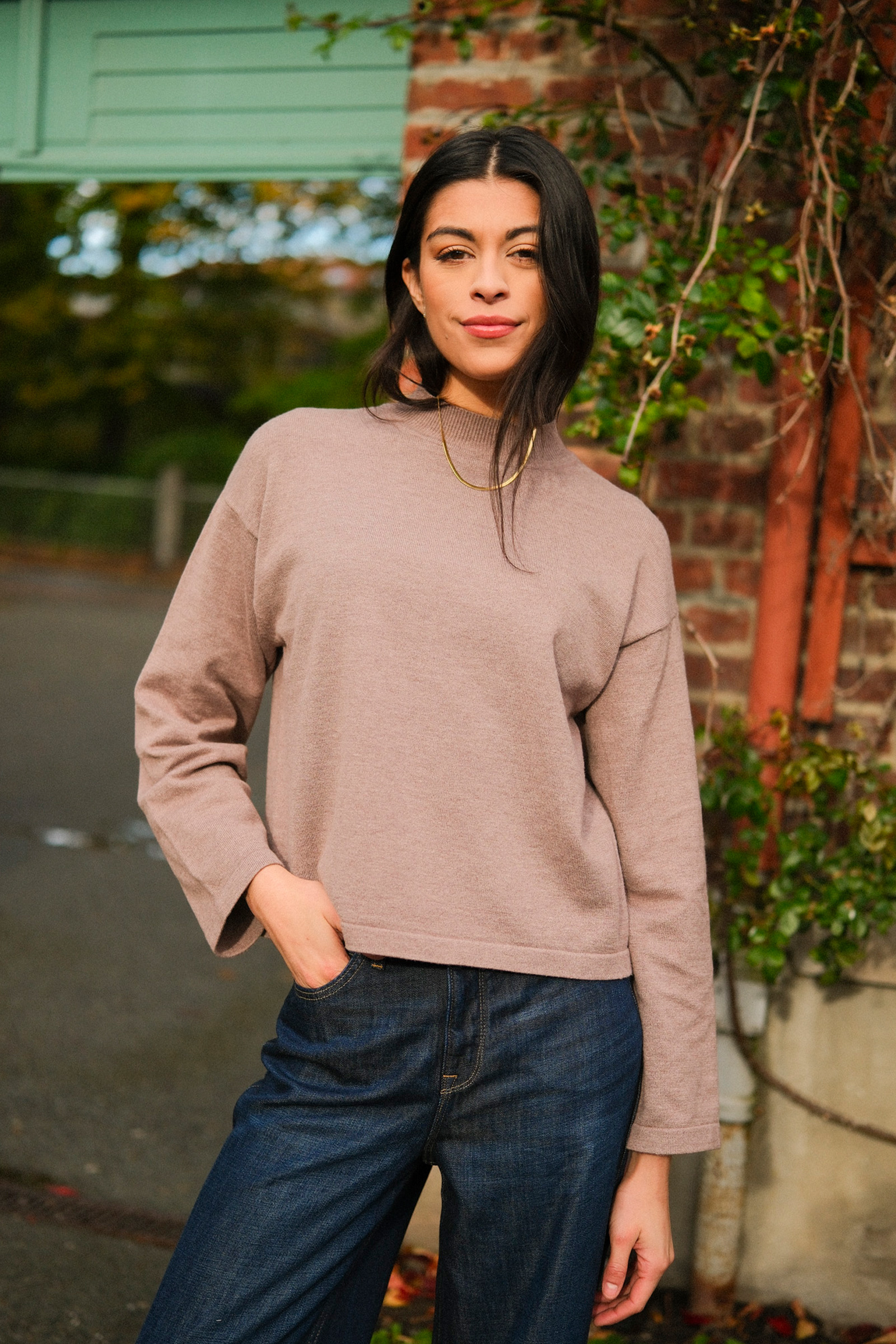 Ina Sweater, Brun - Bilde 4