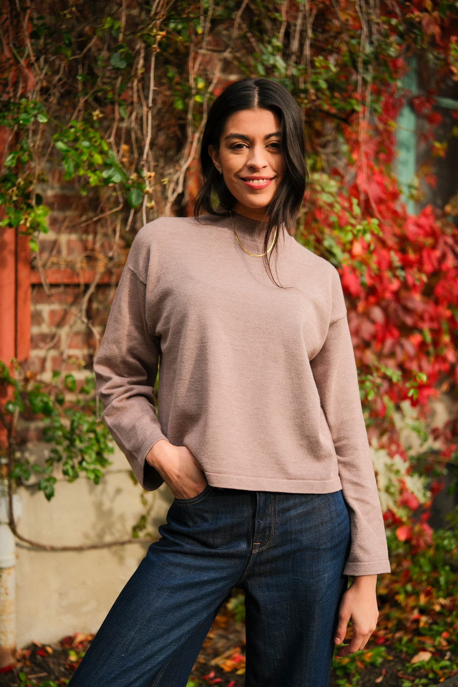 Ina Sweater, Brun - Bilde 3