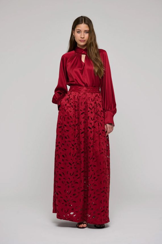 Madelaine Dea Blouse, Cranberry